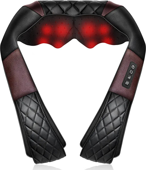 Fathers Day Gifts, Shiatsu Neck and Shoulder Massager, Back Massager with Heat